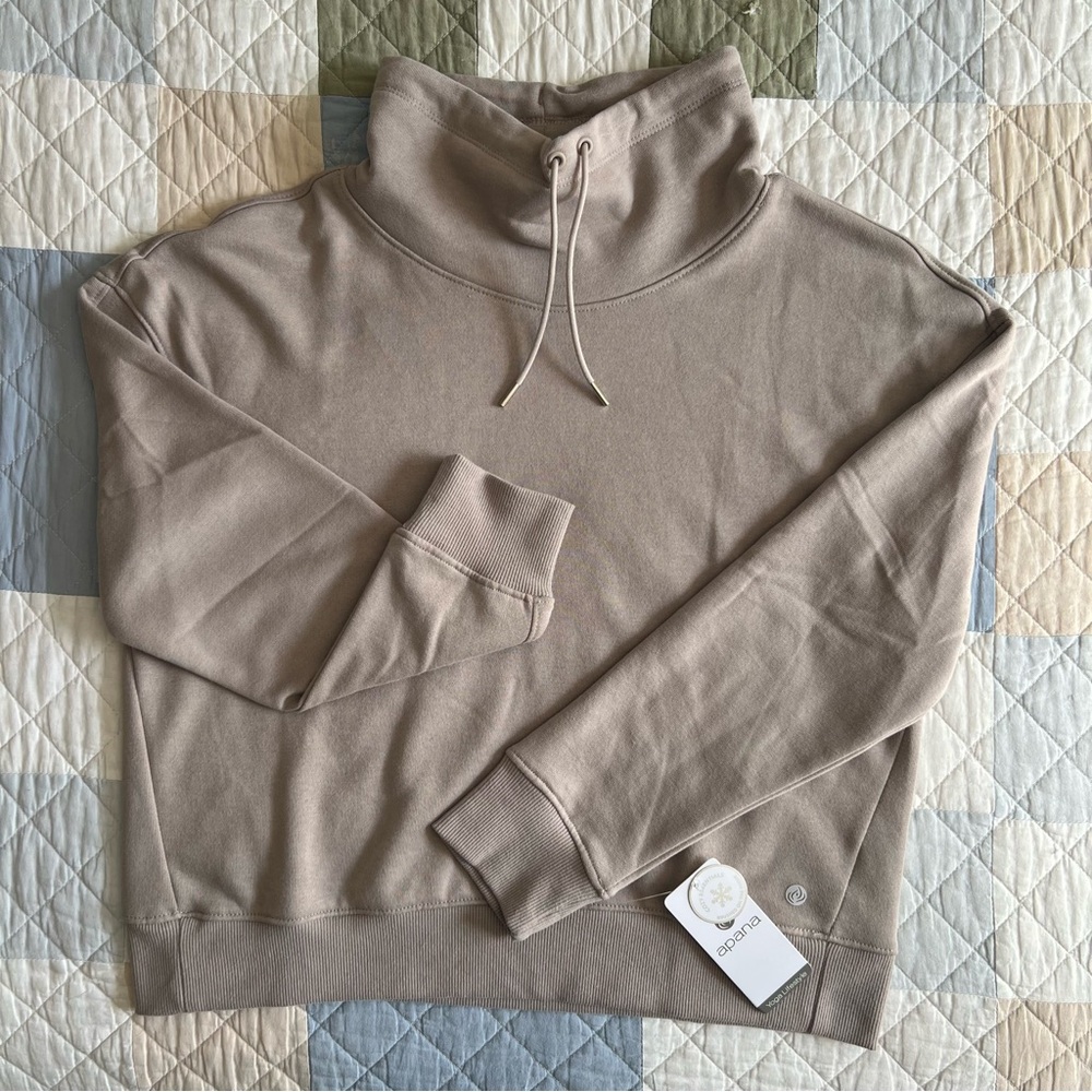 NWT Apana Women’s Mock-neck Pullover Hoodie